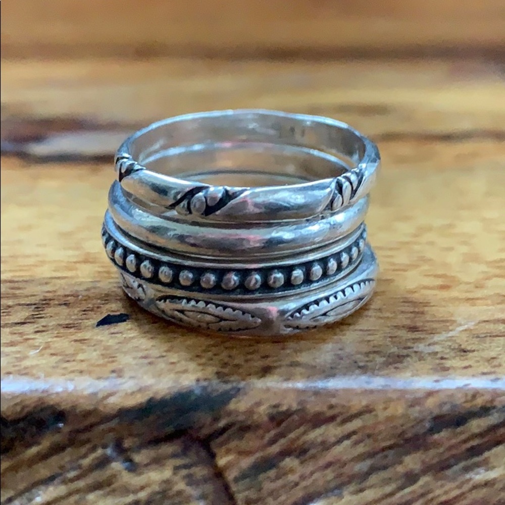 Silpada Stackable rings (set of 4)